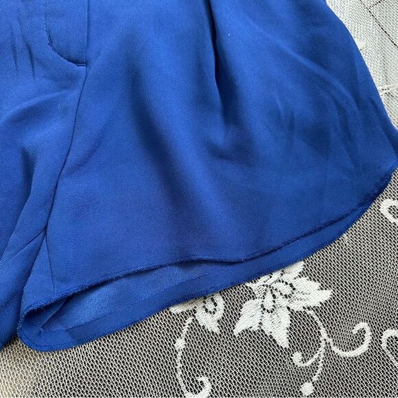 Aritzia Babaton Blue Antoine Shorts Sz 00 - Picture 4 of 10